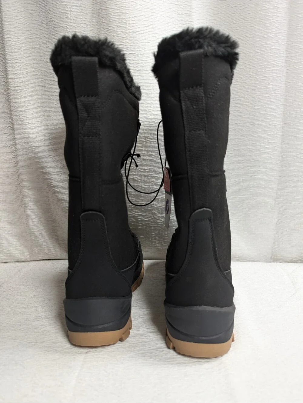 Thermolite - Ecomade - Women's Boots - Faux Fur Lace Up Boots - Size 6